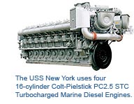 USS New York Engines