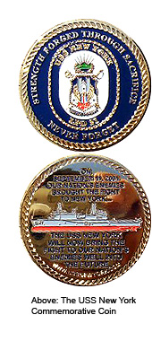 USS New York Ships Coin